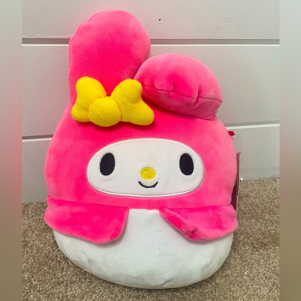 Hello kitty and friend collection, My Melody squish-mallow!!💗with tag!!💗
